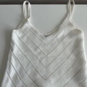 Reserved White Knit Camisole Top